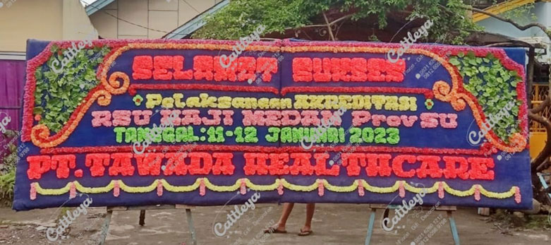papan bunga di Medan selamat sukses