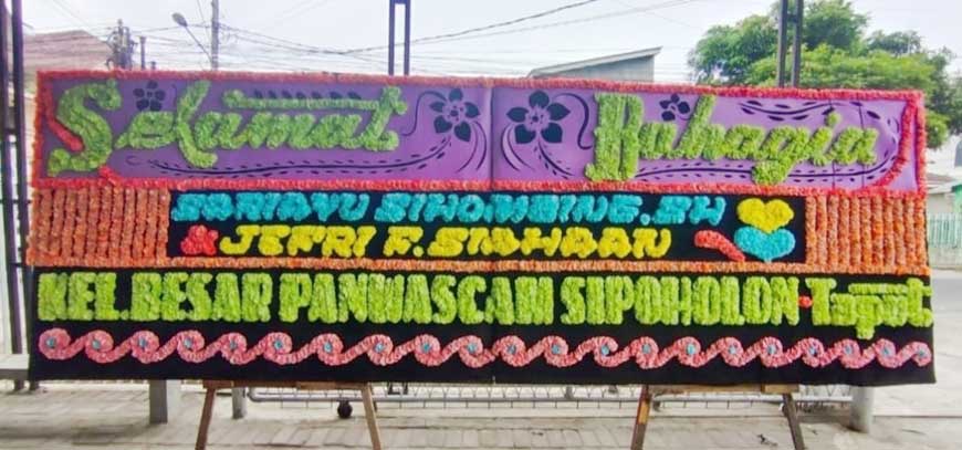 papan bunga medan selamat bahagia