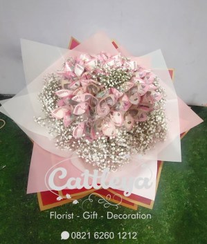 Buket uang model matahari