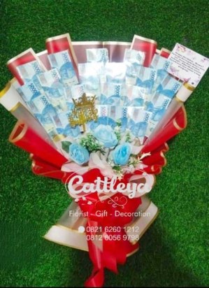 buket bunga uang 50 ribu