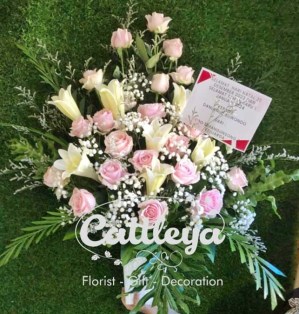 bunga meja ucapan selamat hari Natal