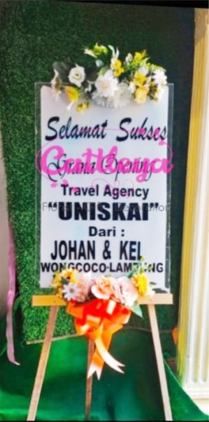 Bunga Papan Akrilik Selamat Sukses