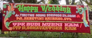 papan bunga pernikahan Medan