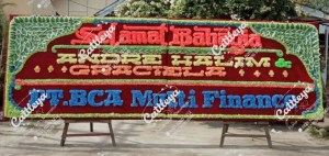papan bunga Medan happy wedding