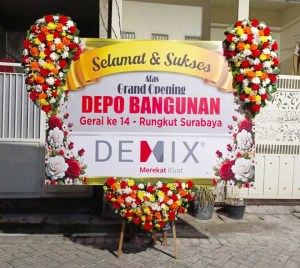 papan bunga printing jakarta selamat sukses