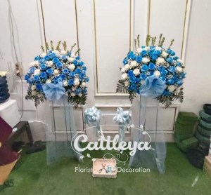 standing flower dan pita peresmian